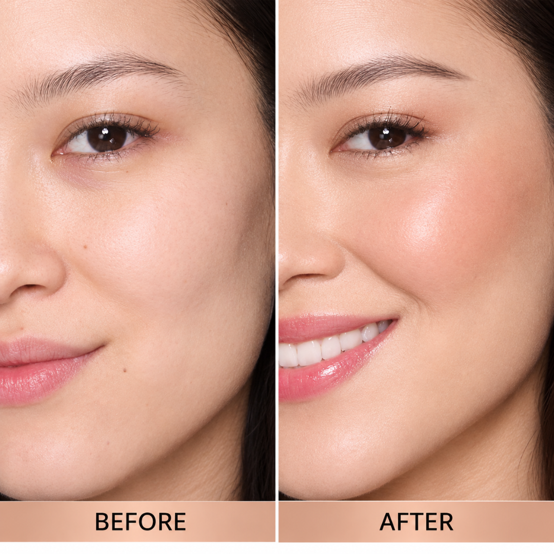 GEGE BEAR Highlight Stick & STAZE 9to9 Lip Gloss Set – Radiant Glow Makeup Duo for Lips, Cheeks & Face