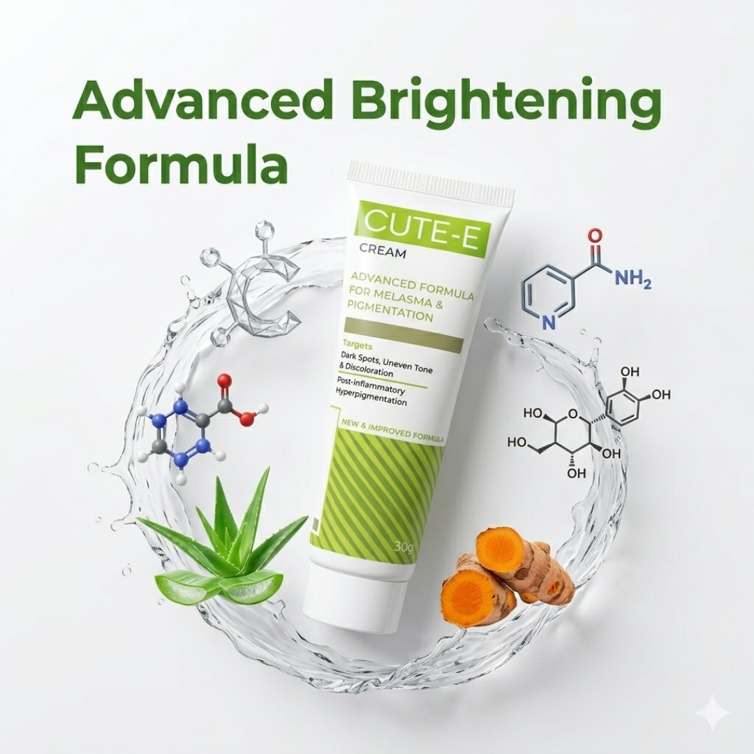 CUTE-E Cream Advanced Formula | For Melasma, Pigmentation & Dark Spots | Reduces Uneven Tone & Discoloration with Nature + Science Blend