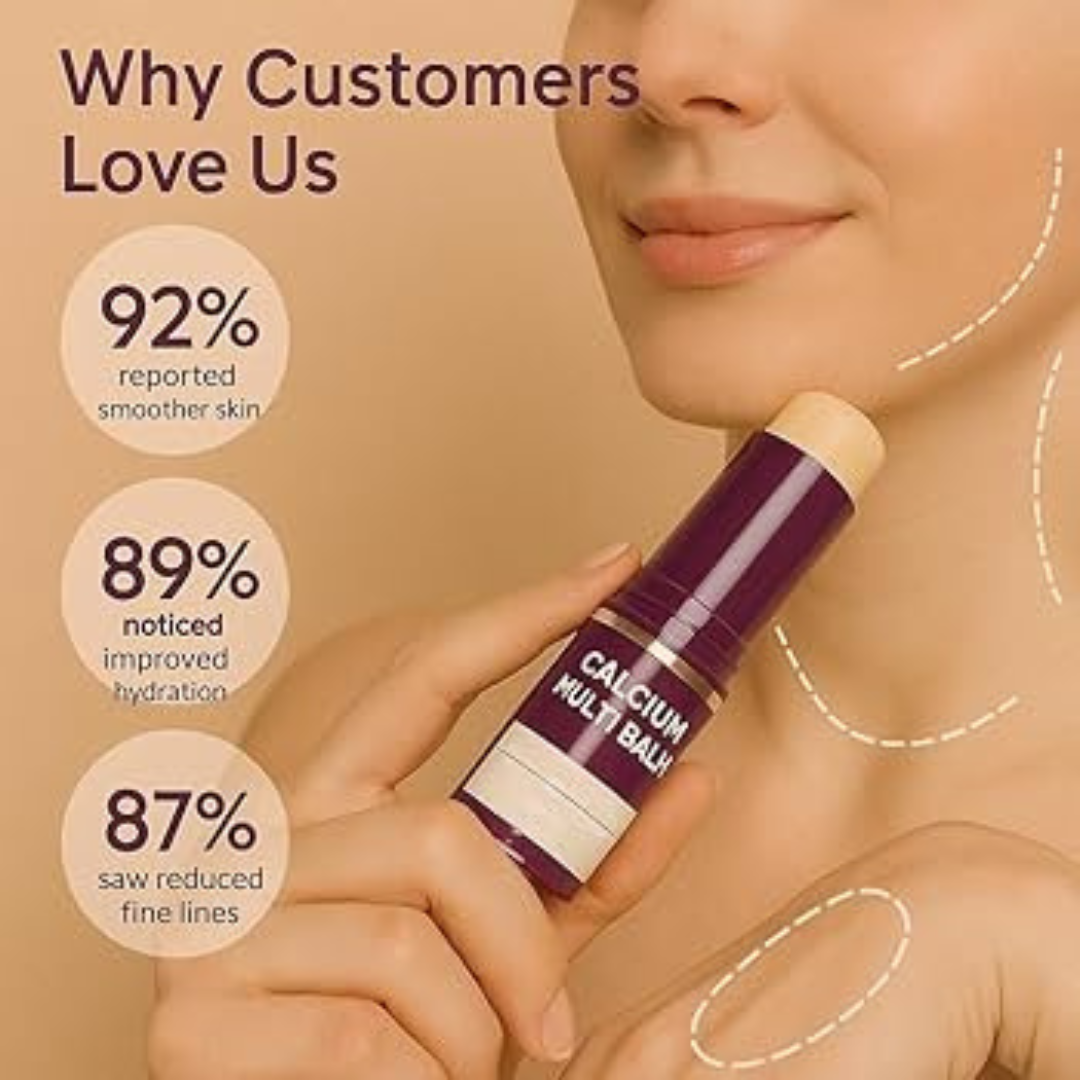 Calcium & Collagen Balm Stick | Remove Wrinkles, Smile Lines & Gives Hydration & Glow