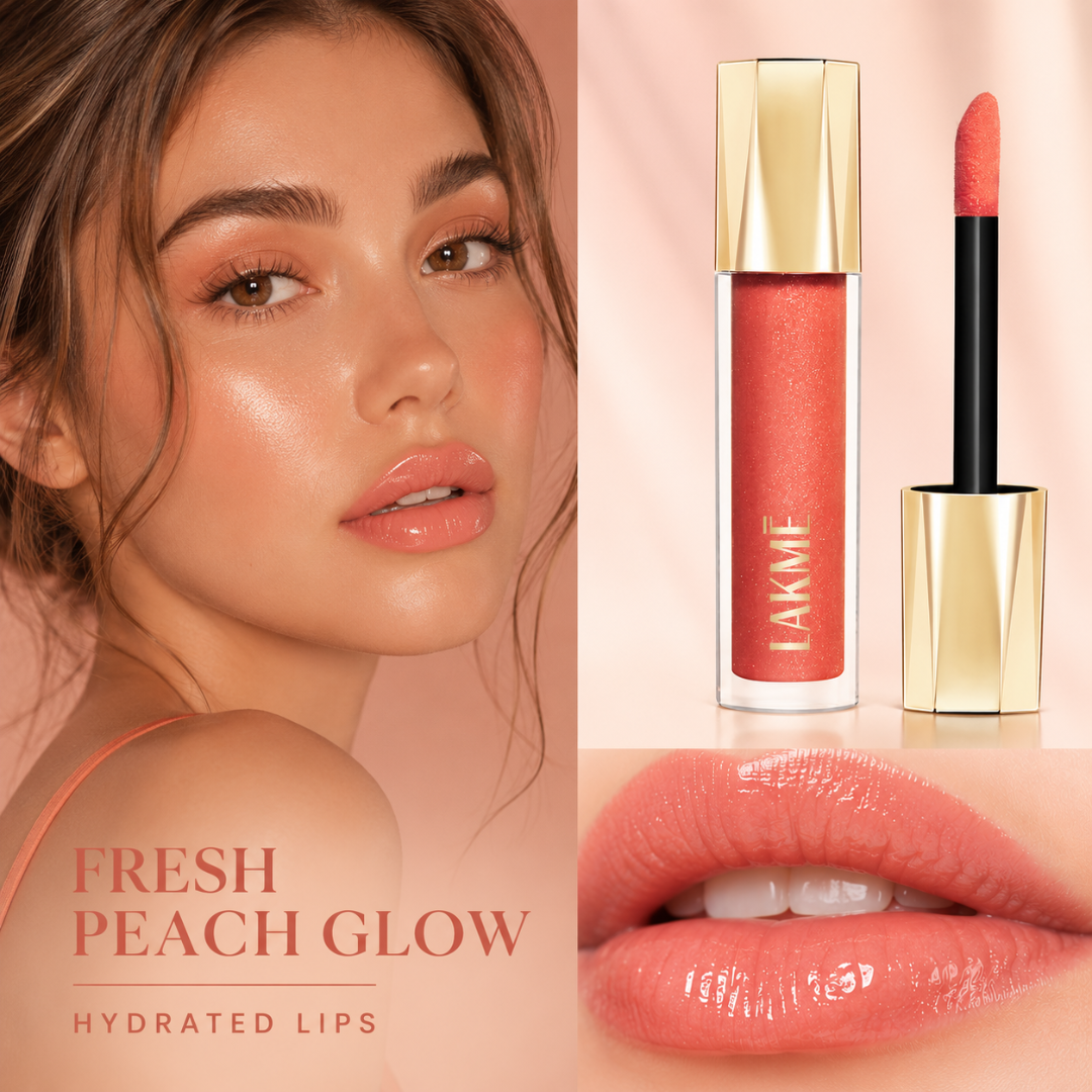 Lakmé Gloss Luxury Trio – 3D Crystal Shine – Mirror Shine, Soft Lips – Ultra Shine, Lightweight Feel