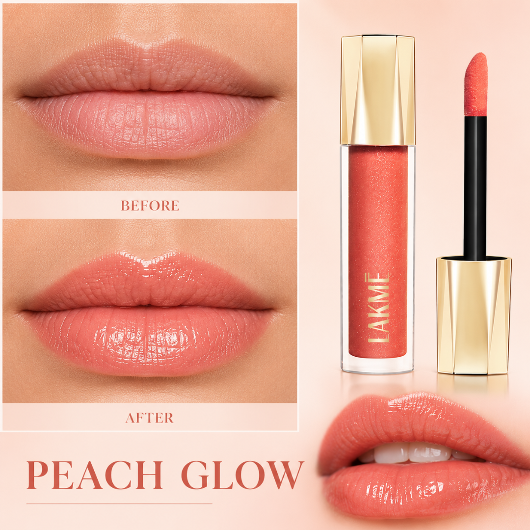 Lakmé Gloss Luxury Trio – 3D Crystal Shine – Mirror Shine, Soft Lips – Ultra Shine, Lightweight Feel