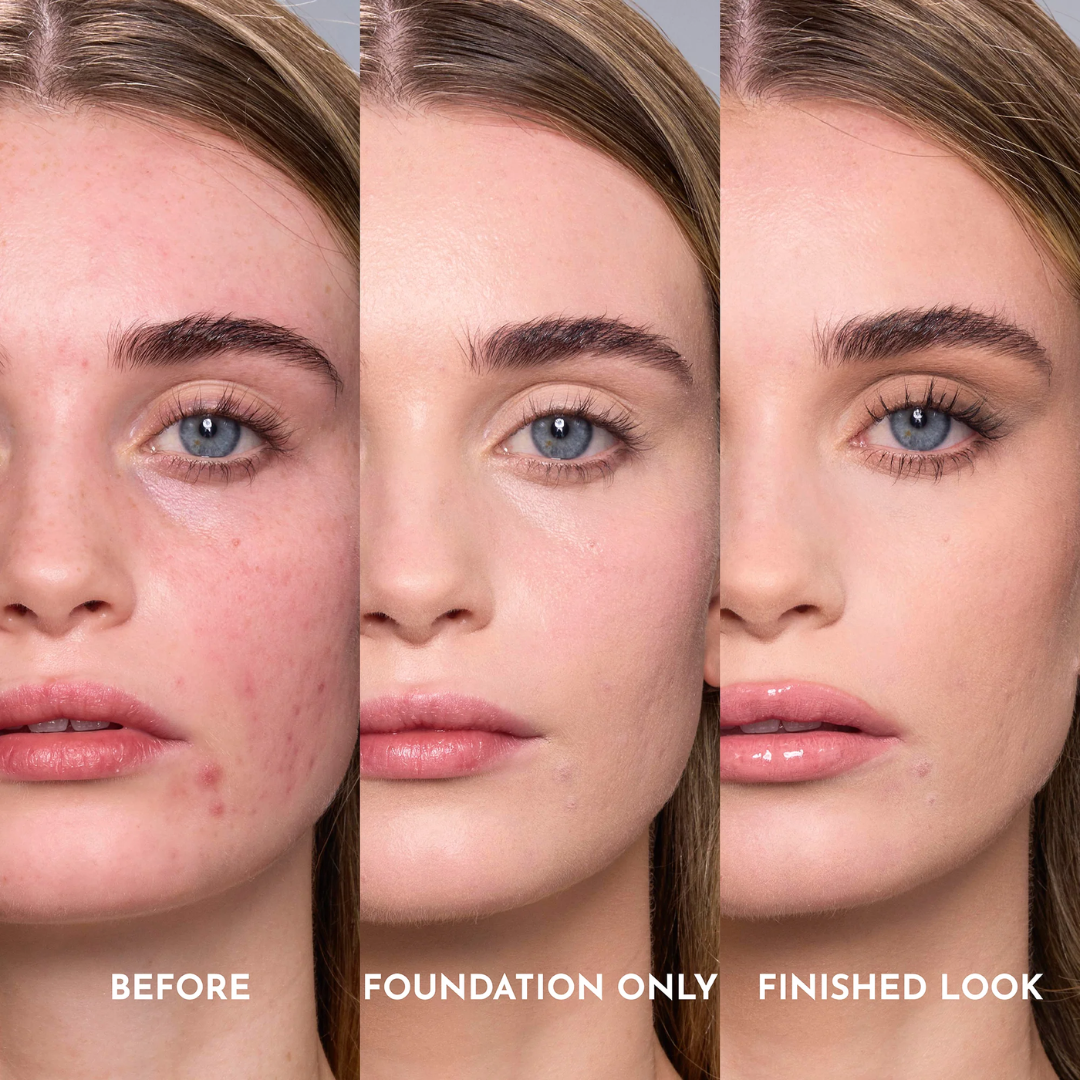 Flicka Perfect Glow Trio | Silk Touch Milk-Cream Primer + High Coverage HD Foundation with SPF | Pore-Blurring, 16H Long-Wear & Airbrush Finish
