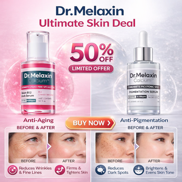 Dr. Melaxin Ultimate Skin Deal | Cyano Pink Spicule Serum + Picotonic Shot Ampoule | Pore Tightening, Anti-Aging & Anti-Pigmentation Duo