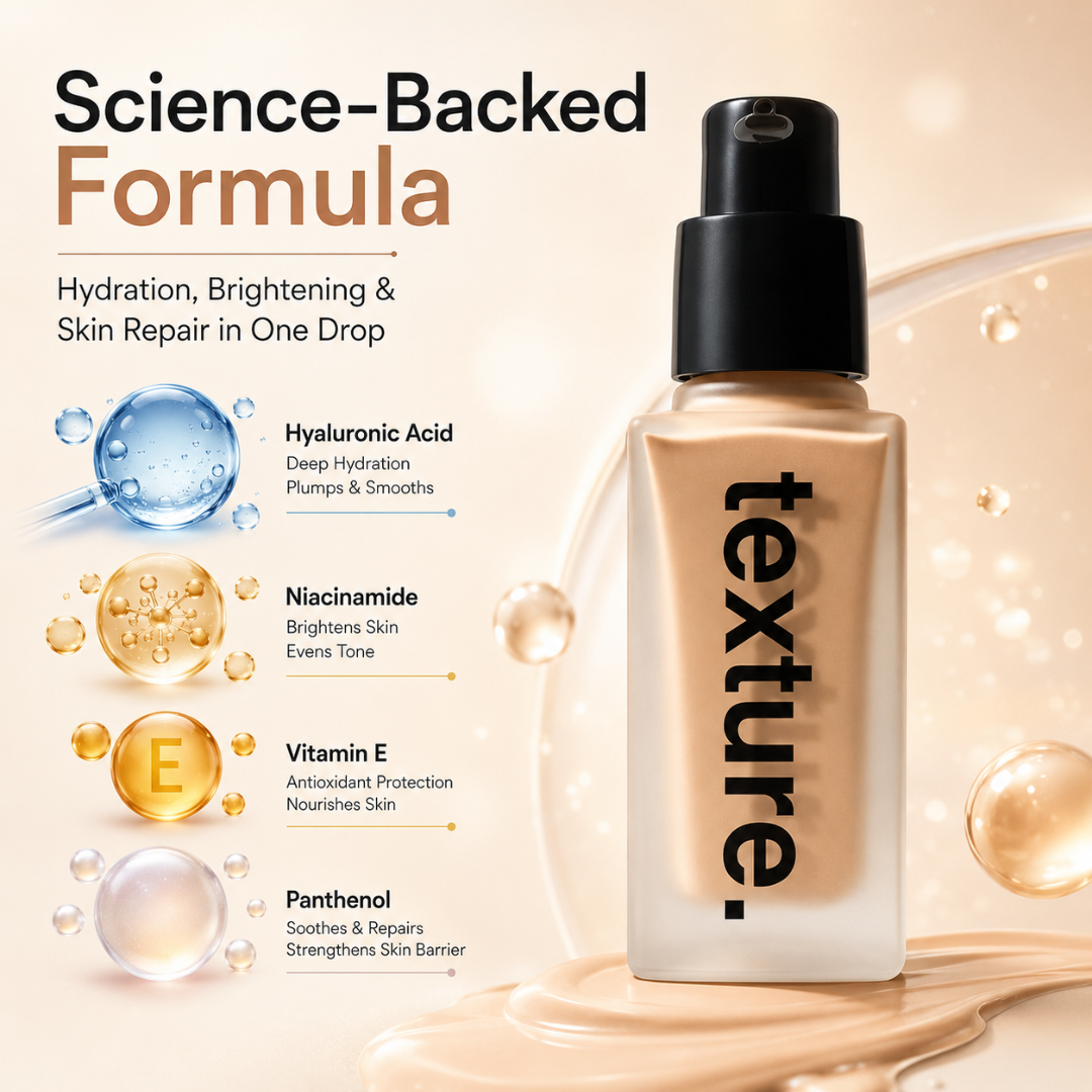 Texture Corrector BB Cream – Hydrating BB Cream with SPF, Pore Blur & Skin Correction – Deep Hydration, SPF Protection, Pore Blur, Even Tone