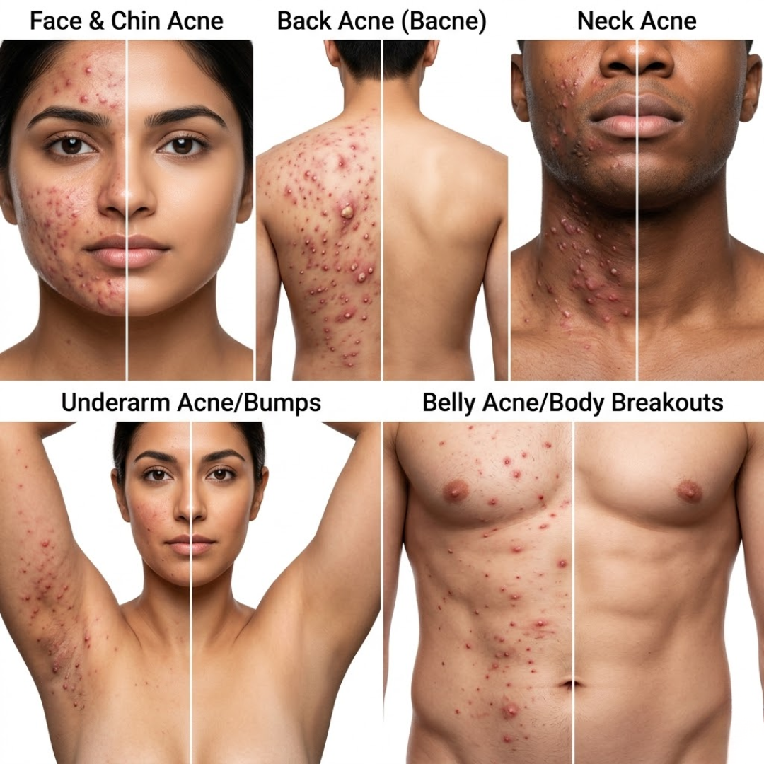Acne & Acne Scars Removal Cream | Salicylic Acid + Niacinamide + Hyaluronic Acid + Tea Tree | Reduces Breakouts, Fades Scars & Evens Skin Tone