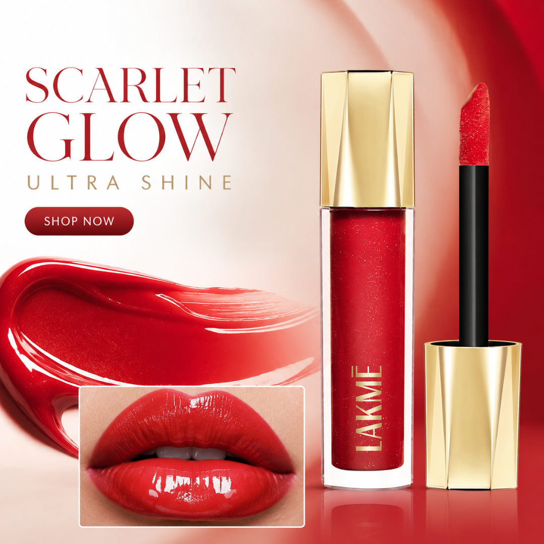 Lakmé Gloss Luxury Trio – 3D Crystal Shine – Mirror Shine, Soft Lips – Ultra Shine, Lightweight Feel
