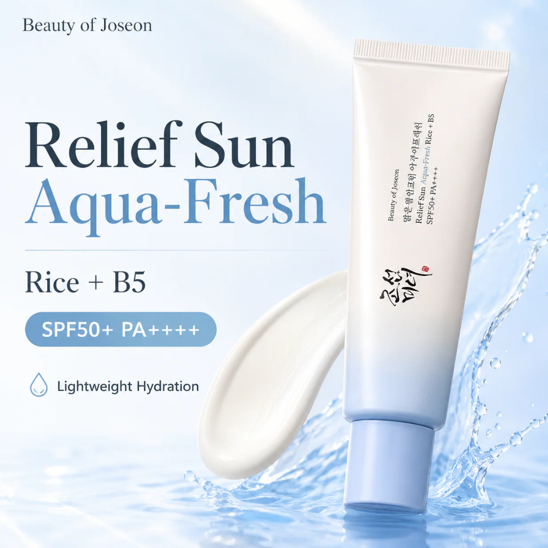 Beauty of Joseon Relief Sun Aqua-Fresh - UV Protection & Deep Hydration – With Rice Extract & Panthenol (B5) – Soothes, Repairs & Protects – For Pigmentation, Sun Burn, Redness & Uneven Tone