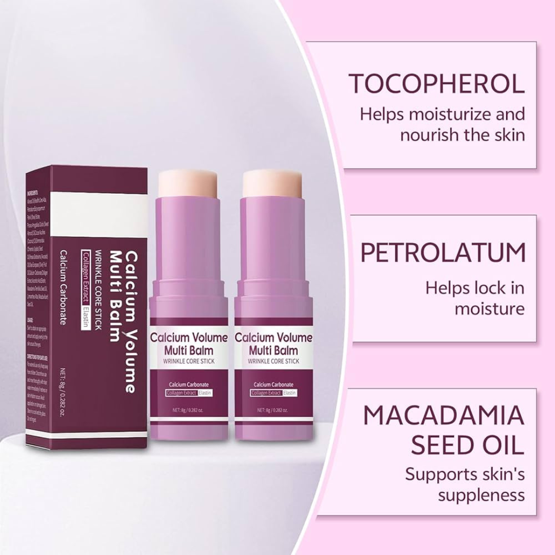 Calcium & Collagen Balm Stick | Remove Wrinkles, Smile Lines & Gives Hydration & Glow