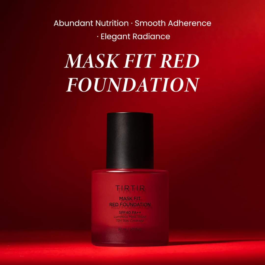 TIRTIR Mask Fit Red Foundation SPF 40 - 72H Stay Coverage Luminous & Hydrating Foundation
