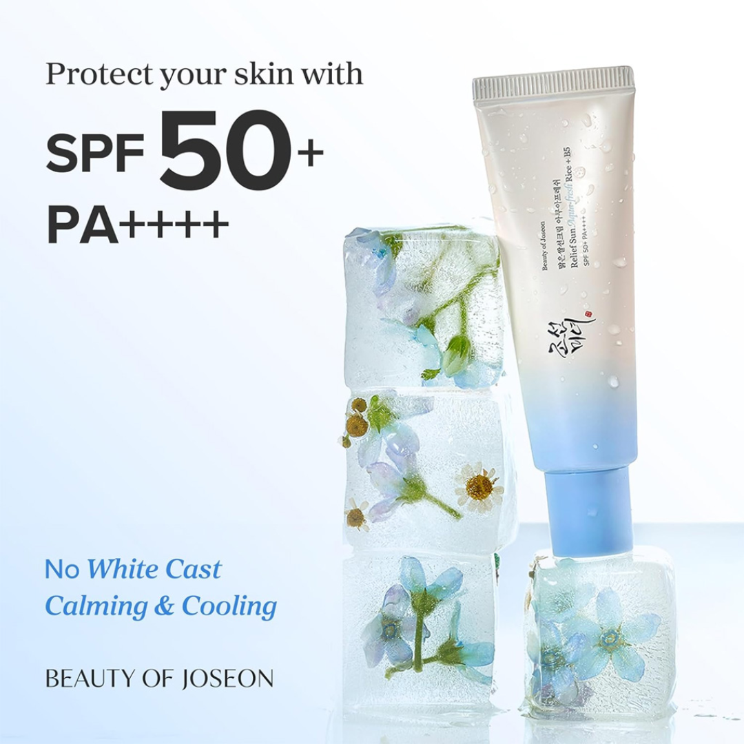 Beauty of Joseon Relief Sun Aqua-Fresh - UV Protection & Deep Hydration – With Rice Extract & Panthenol (B5) – Soothes, Repairs & Protects – For Pigmentation, Sun Burn, Redness & Uneven Tone