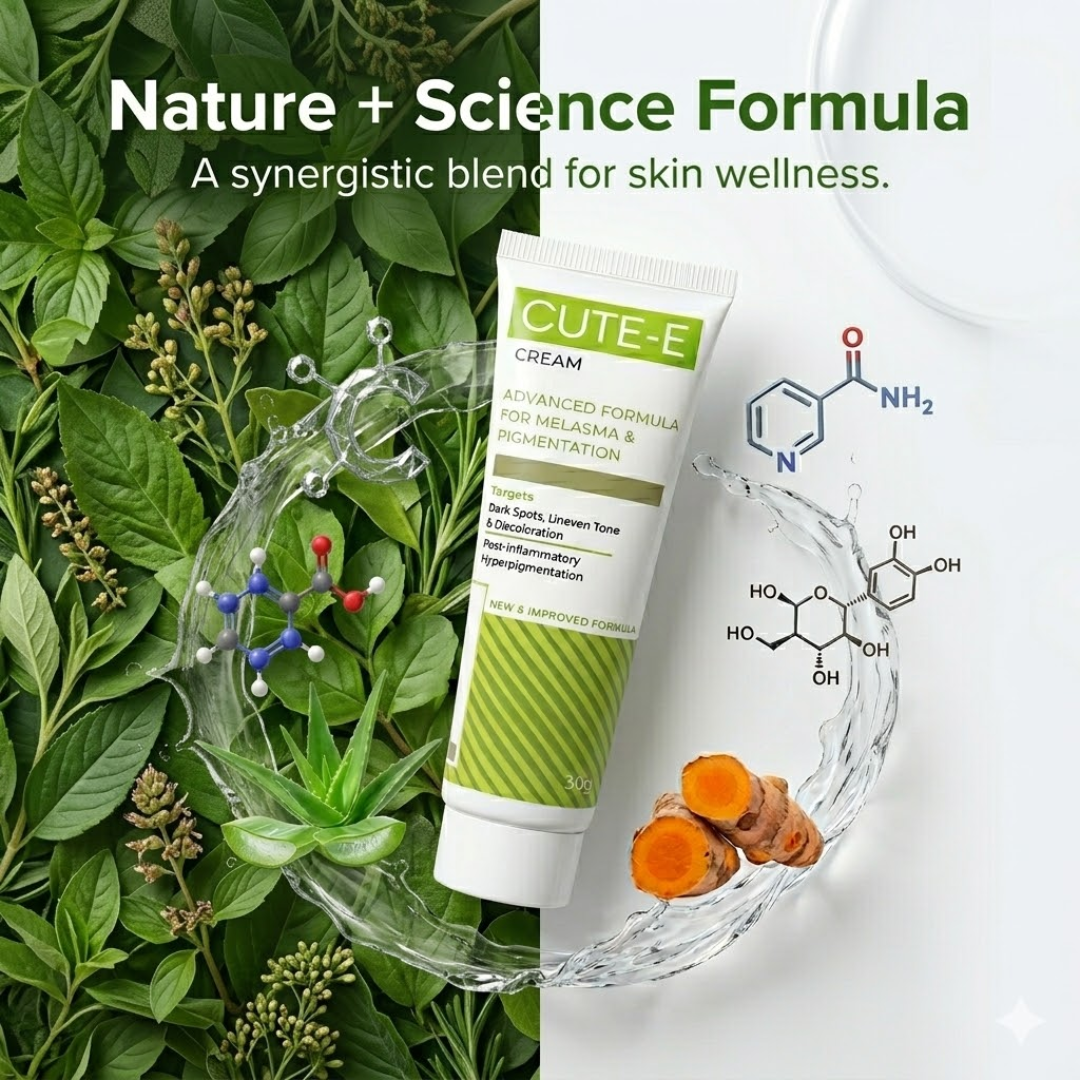 CUTE-E Cream Advanced Formula | For Melasma, Pigmentation & Dark Spots | Reduces Uneven Tone & Discoloration with Nature + Science Blend